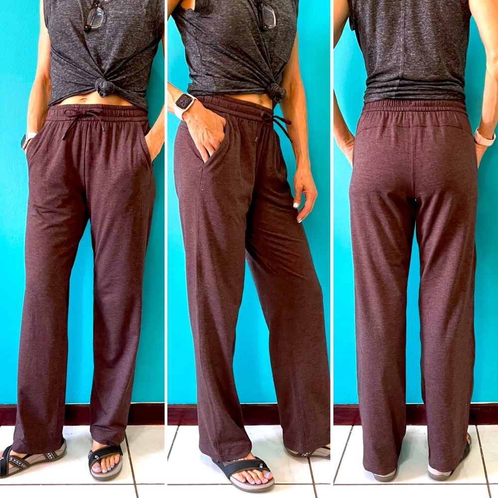 Lululemon softstreme brown straight-leg joggers sz 6